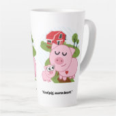Cooles Schwein Warmes Herz Milchtasse (Rechte Ecke)