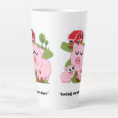 Cooles Schwein Warmes Herz Milchtasse (Vorderseite)