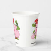 Cooles Schwein Warmes Herz Pappbecher (Rechts)