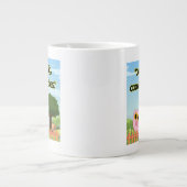 cooles Schweineziffer Jumbo-Tasse (Vorderseite)