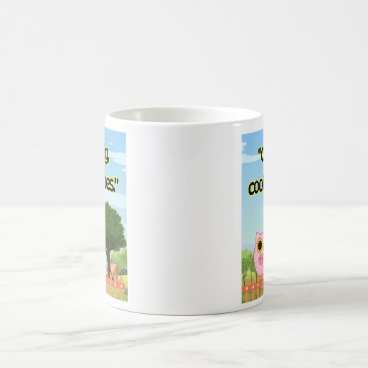 cooles Schweineziffer Kaffeetasse (Mittel)