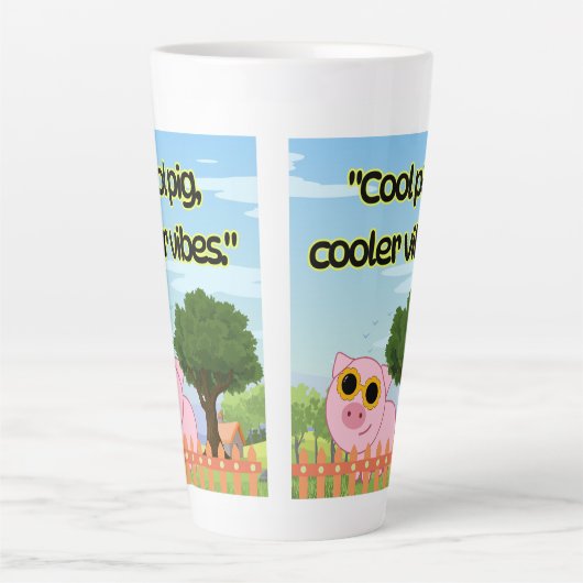 cooles Schweineziffer Milchtasse (Vorderseite)