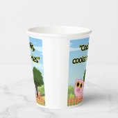 cooles Schweineziffer Pappbecher (Rechts)