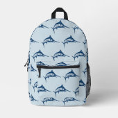 Cooles Schwertfisch-Muster Bedruckter Rucksack (Vorderseite)