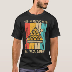 Cooles Schwimmbad für Damen Snooker Billard 8 Ball T-Shirt