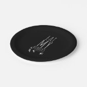 Cooles Schwimmen isst meine Blasen Schwimmen Funny Pappteller (Schrägansicht)