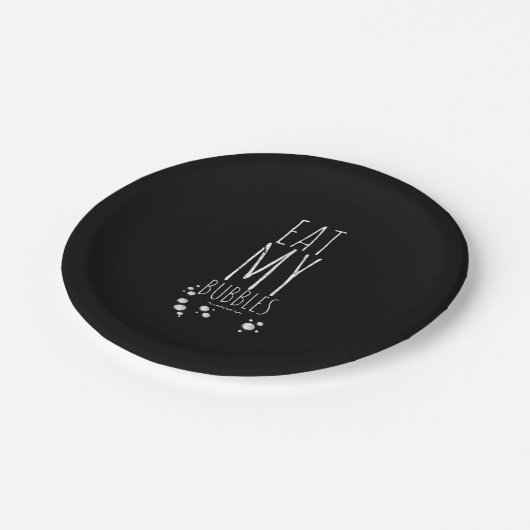 Cooles Schwimmen isst meine Blasen Schwimmen Funny Pappteller (Schrägansicht)