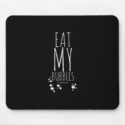 Cooles Schwimmen isst meine Bubbles Schwimmen Funn Mousepad (Vorne)