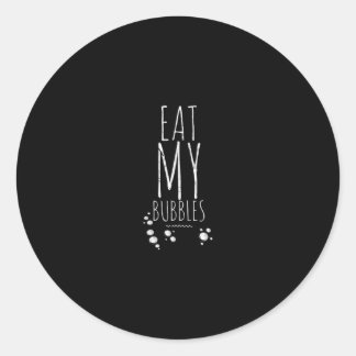Cooles Schwimmen isst meine Bubbles Schwimmen Funn Runder Aufkleber