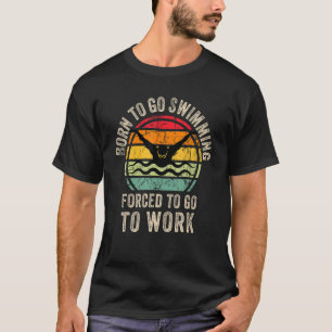 Cooles Schwimmen Sport Grafik Schwimmer Männer W T-Shirt
