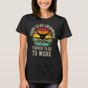 Cooles Schwimmen Sport Grafik Schwimmer Männer W T-Shirt