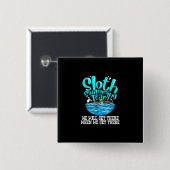 Cooles Schwimmteam Funny Animal Swimmer Button (Vorne & Hinten)