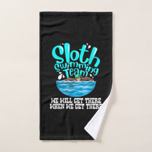 Cooles Schwimmteam Funny Animal Swimmer Handtuch