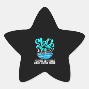 Cooles Schwimmteam Funny Animal Swimmer Stern-Aufkleber