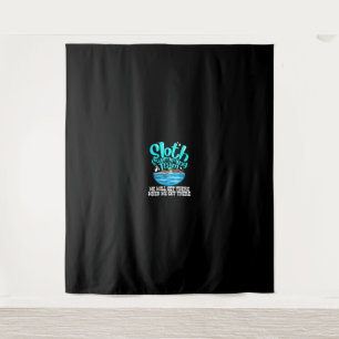 Cooles Schwimmteam Funny Animal Swimmer Wandteppich