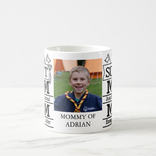 Cooles Scout-Mama-Foto Kaffeetasse (Mittel)