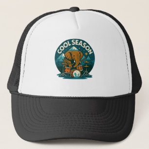 Cooles SEASON Elephant Drummer Grafikdesign Truckerkappe