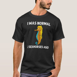Cooles Seepferd für Männer Fische im Ozean T-Shirt