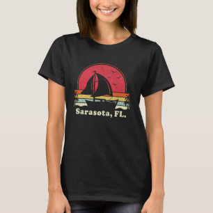 Cooles Segelboot Vintage Boot Segler Florida Saras T-Shirt