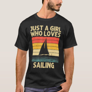 Cooles Segeln für Mädchen Kinderschiff Segel B T-Shirt