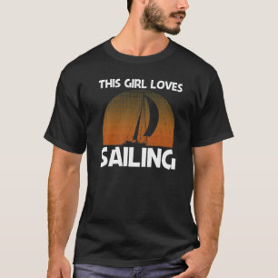 Cooles Segeln für Mädchen Kindersegeln Segelboot S T-Shirt