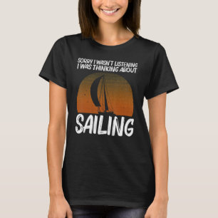 Cooles Segeln für Männer Segelboot Segelboot T-Shirt