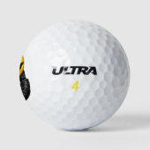 Cooles Selbstbewusstes Emoji-Lederjacke Golfball (Logo)