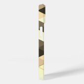 Cooles sepia dreieckiges geometrisches Muster Mono Case-Mate iPhone Hülle (Rückseite / Rechts)