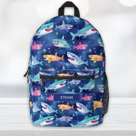 Cooles Shark-Muster drucken Bedruckter Rucksack