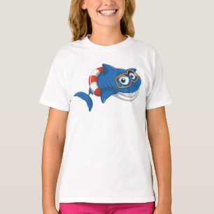 Cooles Shark Splash Kinder T-Shirt Design
