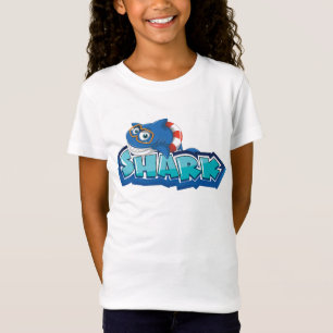Cooles Shark Splash Kinder T-Shirt Design
