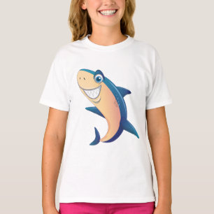 Cooles Shark Splash Kinder T-Shirt Design