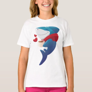 Cooles Shark Splash Kinder T-Shirt Design
