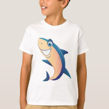 Cooles Shark Splash Kinder T-Shirt Design
