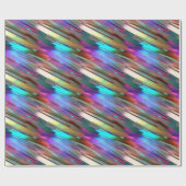 Cooles Shiny Farbfarbiges Chrome Blue Green Gold M Geschenkpapier (Flach)