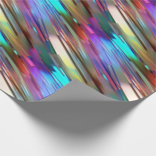 Cooles Shiny Farbfarbiges Chrome Blue Green Gold M Geschenkpapier (Ecke)