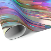 Cooles Shiny Farbfarbiges Chrome Blue Green Gold M Geschenkpapier (Rolleneckpunkt)