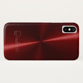 Cooles Shiny Radial Steel Metal Case-Mate iPhone Hülle (Rückseite (Horizontal))