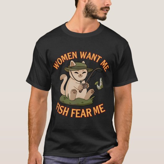 Cooles Shirt mit zwei Fischen (Vorderseite)