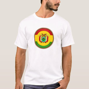 Cooles Siegel der Bolivien-Flagge T-Shirt