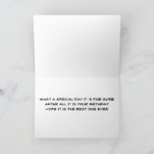 COOLES SIEGEL SAGT "GLÜCKLICH BIRTHDAY UNCLE" KARTE (Innenseite)