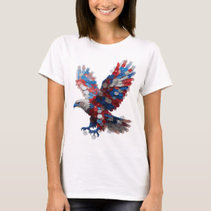 Cooles Silber EAGLE Zitat Design T-Shirt