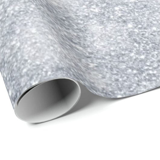 Cooles Silber Funkelnd Template Beste Elegante Mod Geschenkpapier (Rolleneckpunkt)