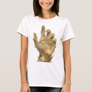 Cooles Silber GOLDENE HAND Grafikdesign T-Shirt