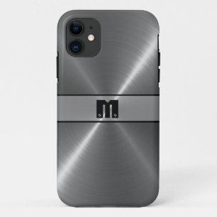 Cooles Silver Shiny Stainless Steel Metal 7 Case-Mate iPhone Hülle