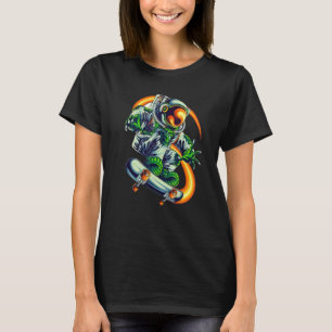 Cooles Skateboard für Astronauten Vintag Space Ska T-Shirt