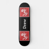 Cooles Skateboard für Rot und Schwarz (Vorderseite)