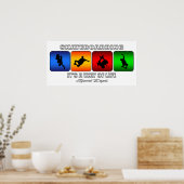 Cooles Skateboarden ist eine Lebensart Poster (Küche)