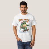 Cooles Skateboarden Schildkröte - Roll mit! Funny T-Shirt (Vorne ganz)