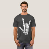 Cooles Skeleton Rock Hand Konzert Punk Rock Spooky T-Shirt (Vorne ganz)